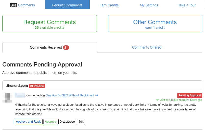 SiteComments - Wealthy Affiliate SiteComments - Wealthy Affiliate