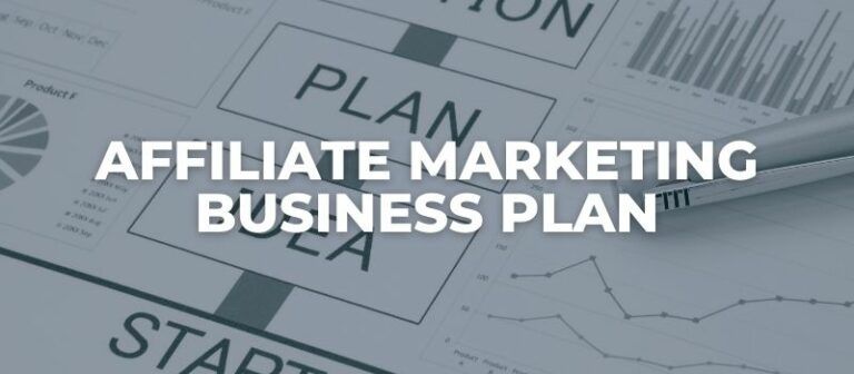 an affiliate marketing business plan template