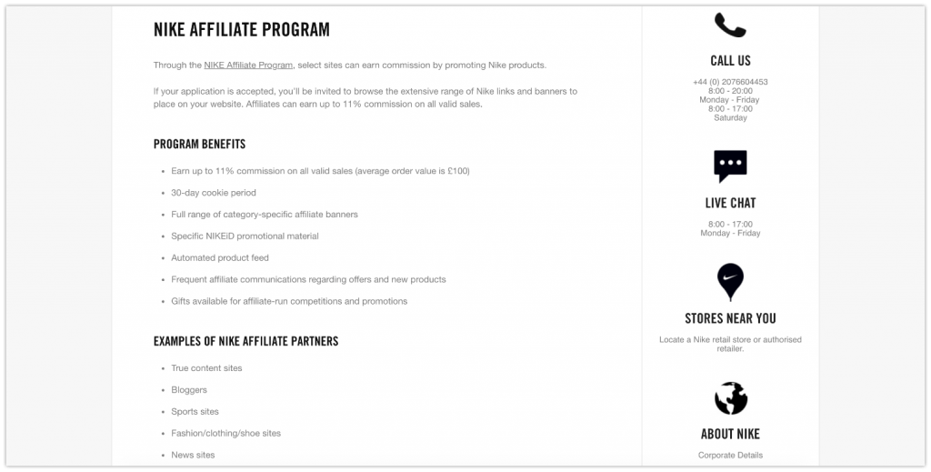 Nike Affiliate Program Review