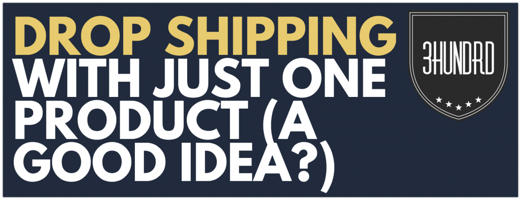 dropshipping with just one product