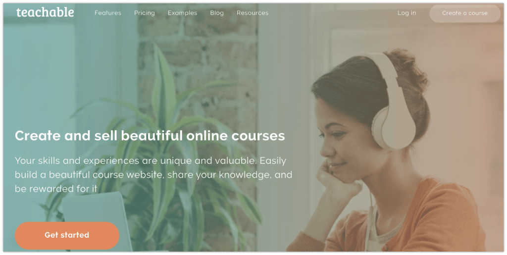 create a course with teachable