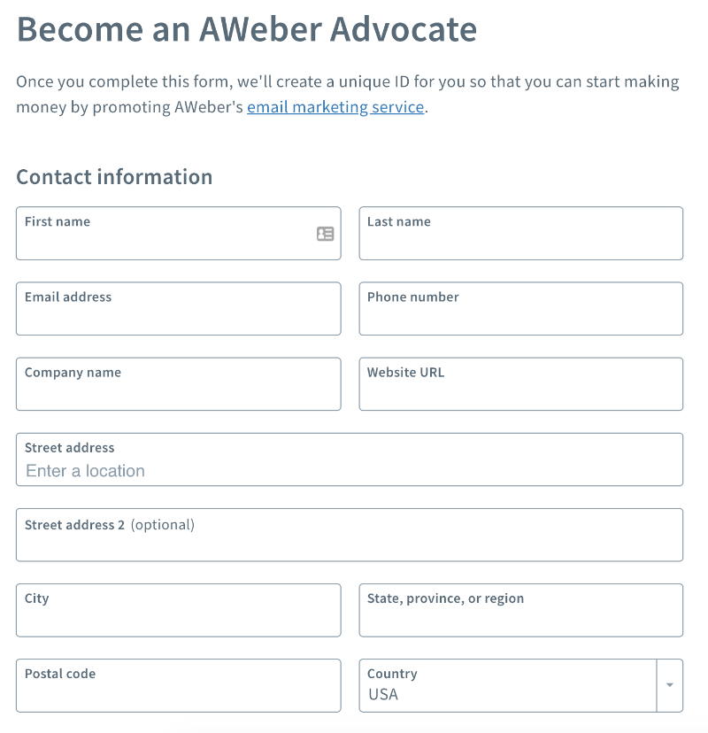 how to become an aweber affiliate