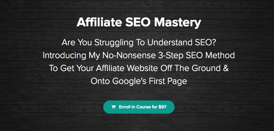 Affiliate SEO Mastery homepage