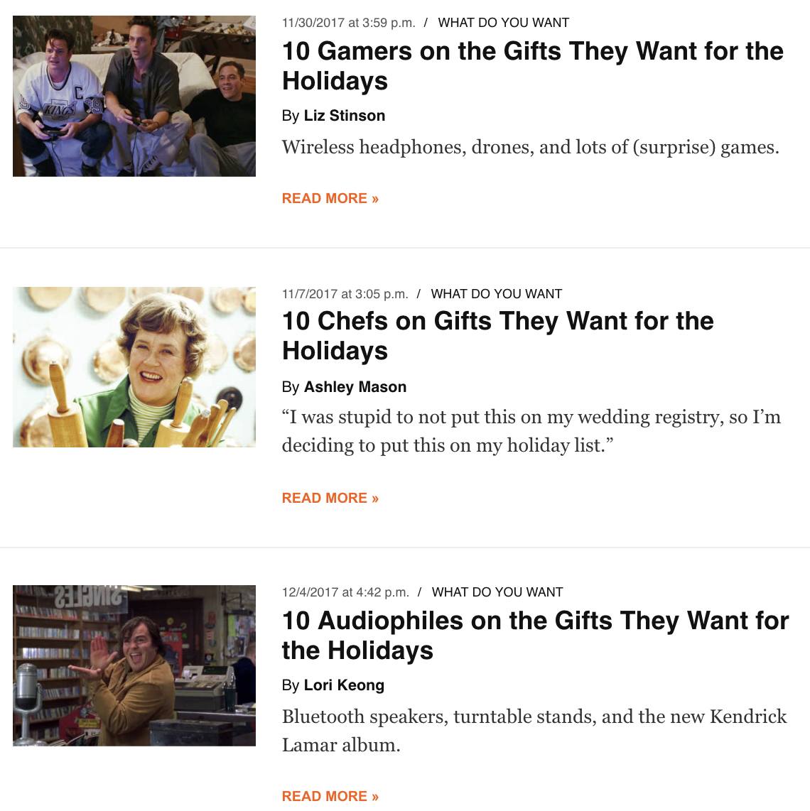 examples of round up posts