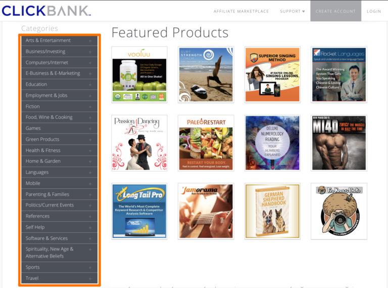 the clickbank marketplace