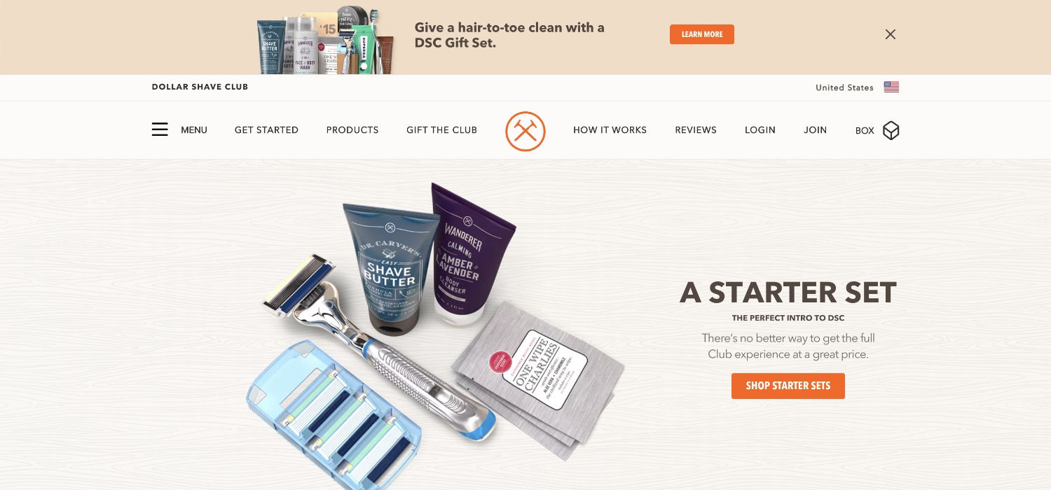 dollar shave club is a niche example