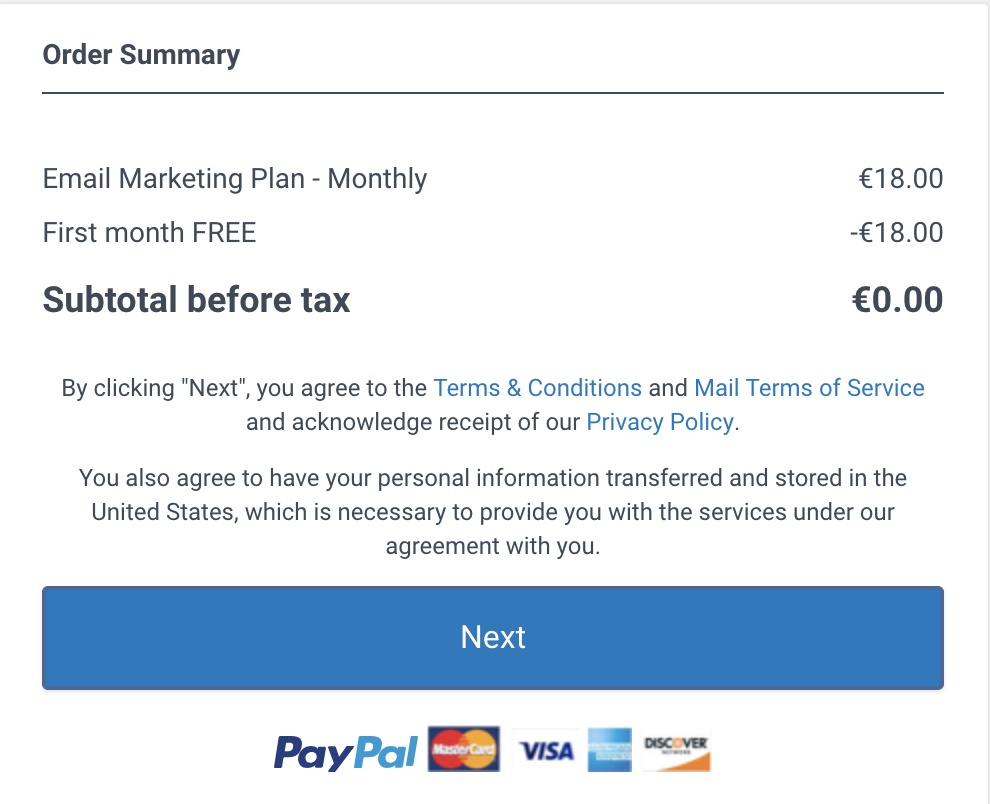 constant contact sms pricing