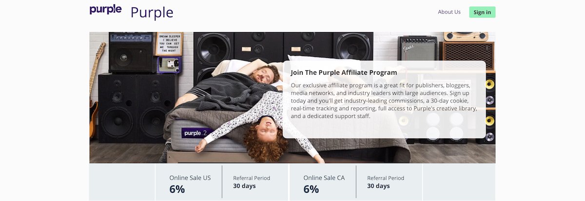 Purple affiliate program