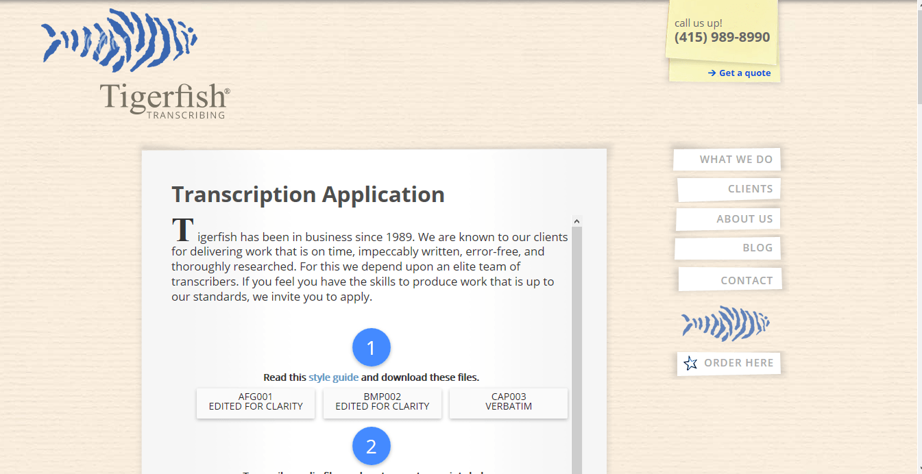 TiferFish Application Form