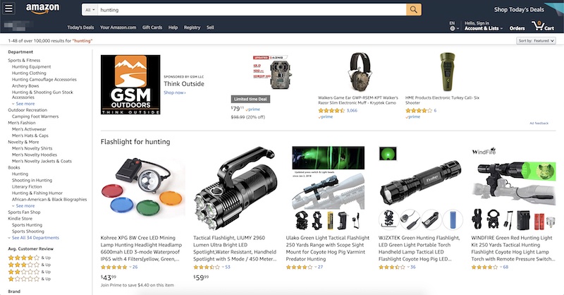 amazon hunting affiliate program