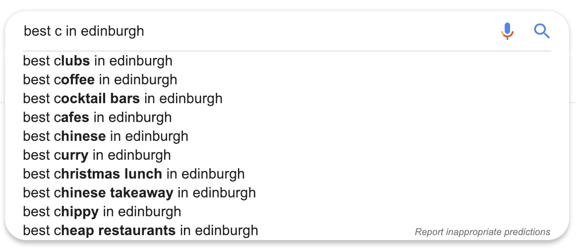 google autosuggest for the rank and rent method