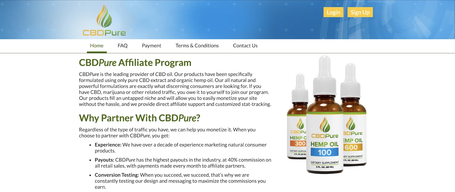 CBD Pure Affiliate Program