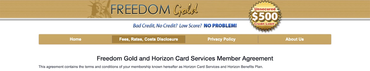 Freedom Gold Card Affiliate Program