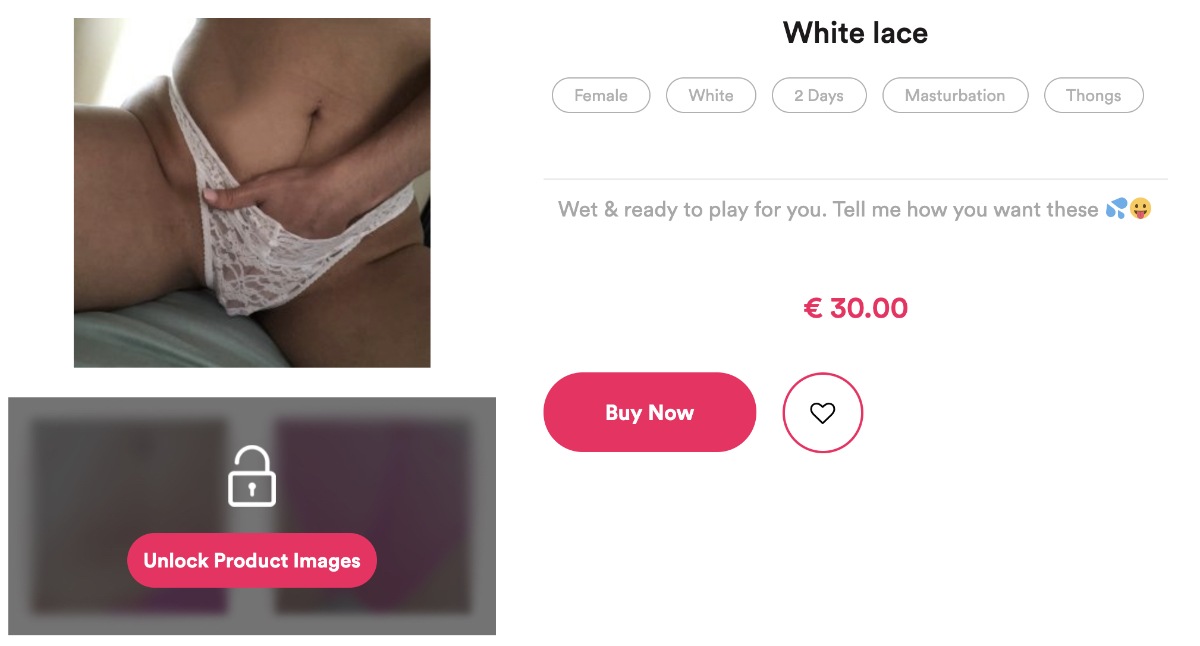 how to sell your used underwear online