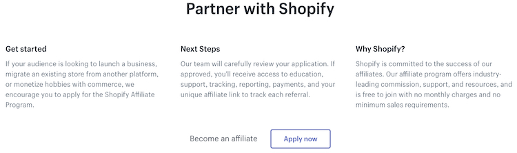 partner up with shopify