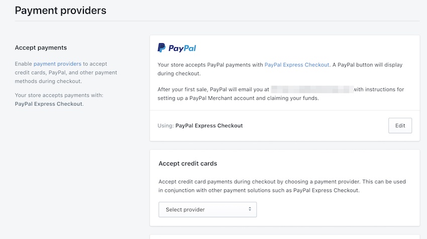 adding paypal to shopify store