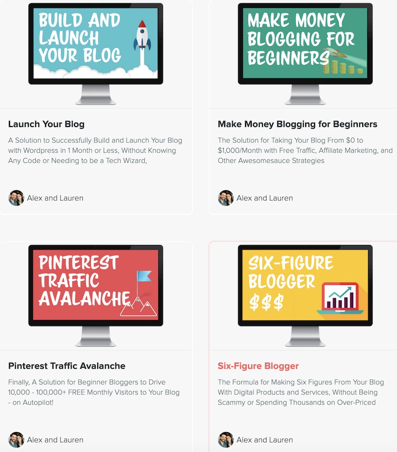 4 courses in 1 inside problogger bundle