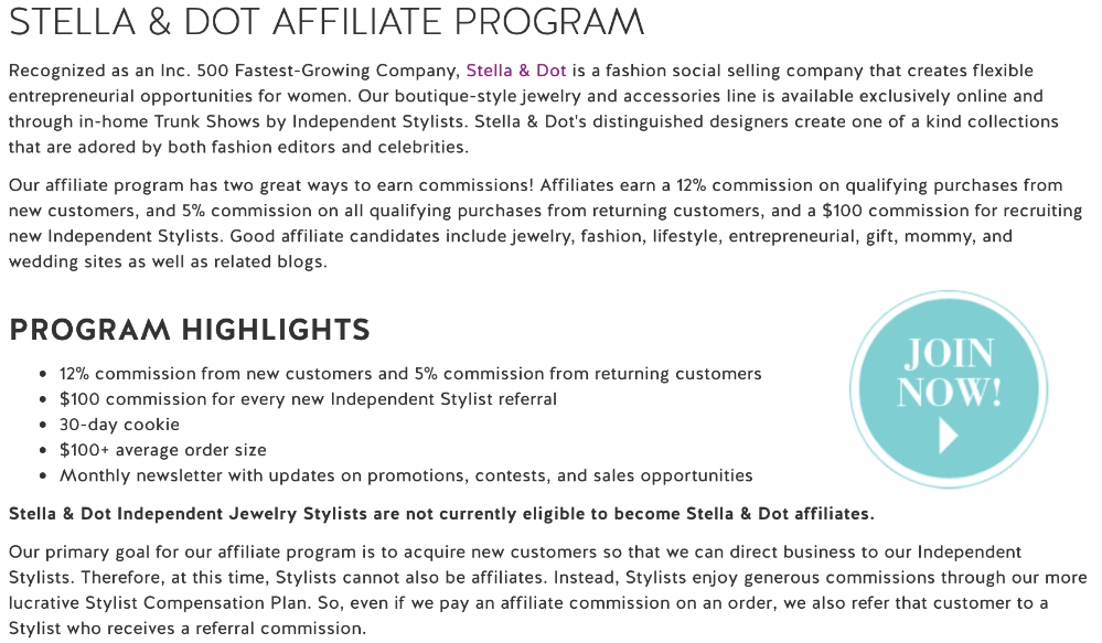 how to make money with the stella and dot affiliate program