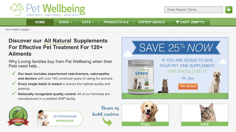 Pet well being affiliate program