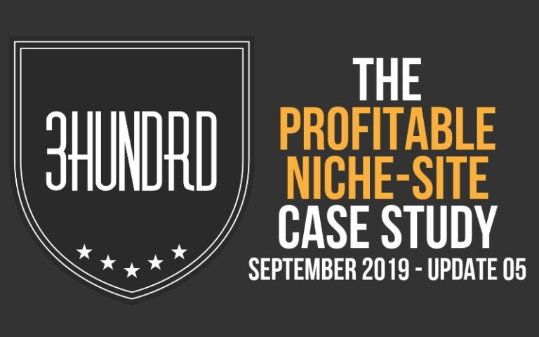 The Profitable Niche Site Case Study Update 5