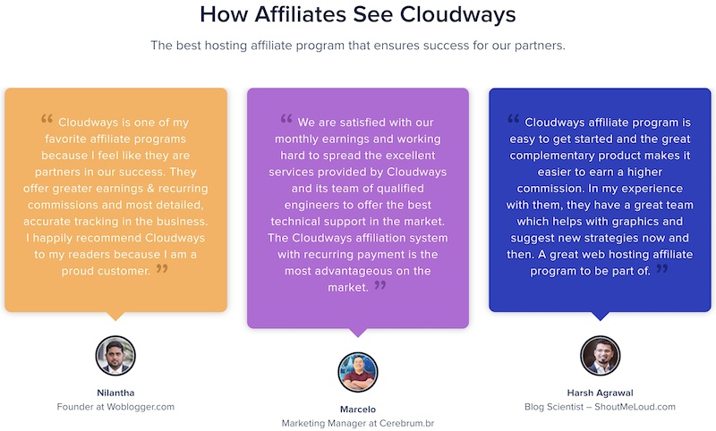 what cloudways affiliate are saying