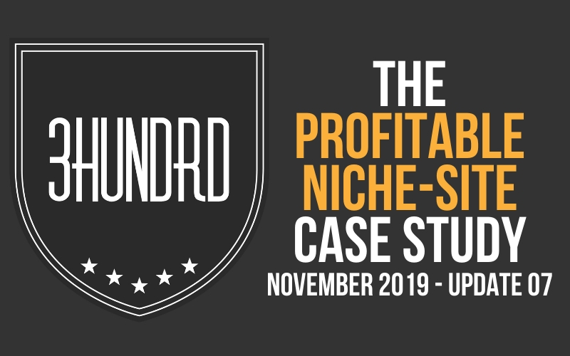 the profitable niche site case study update 7