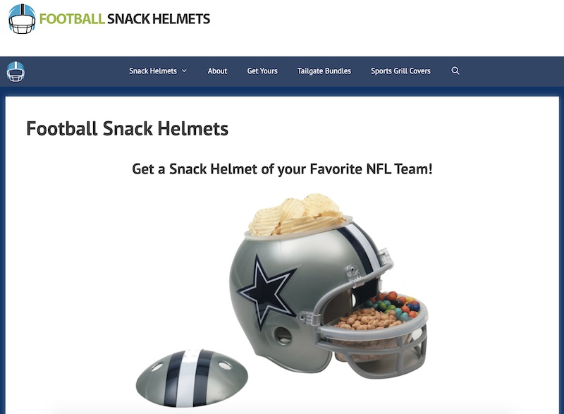Football Snack Helmets