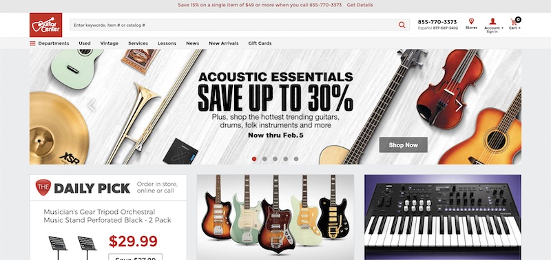 guitar center affiliate program