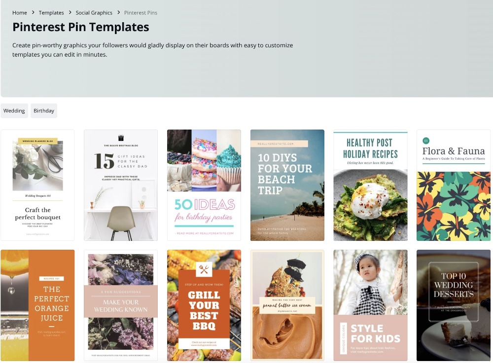 the best canva pinterest templates to use