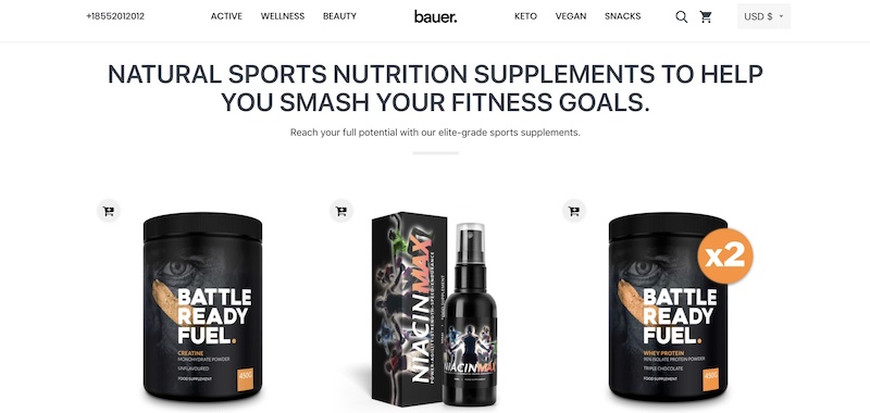 Bauer Nutrition affiliate program
