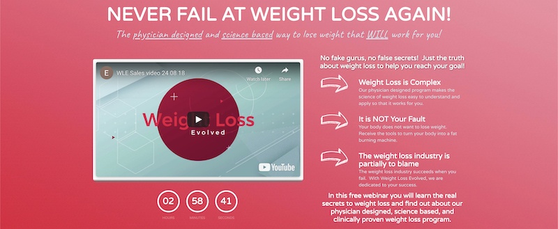 Weight Loss Evolved affiliate program