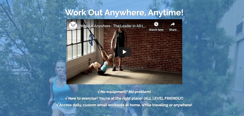 Workout Anywhere affiliate program