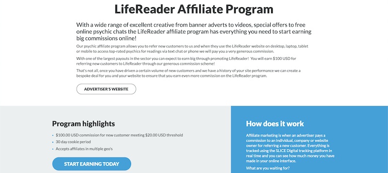 lifereader affiliate program