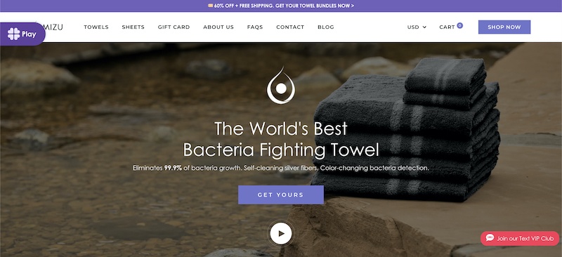 Mizu Towel affiliate program