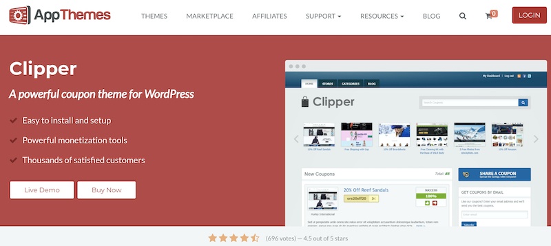 clipper wordpress theme