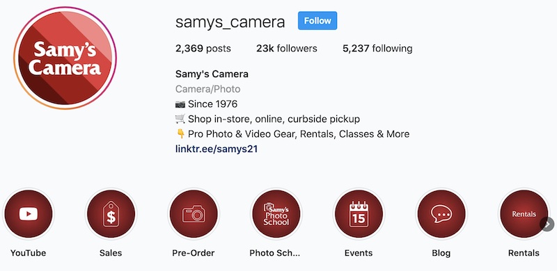 samys camera affiliate program