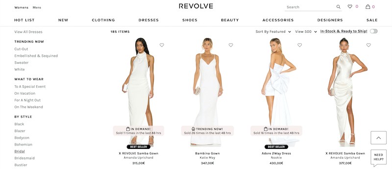 revolve bridal affiliate program